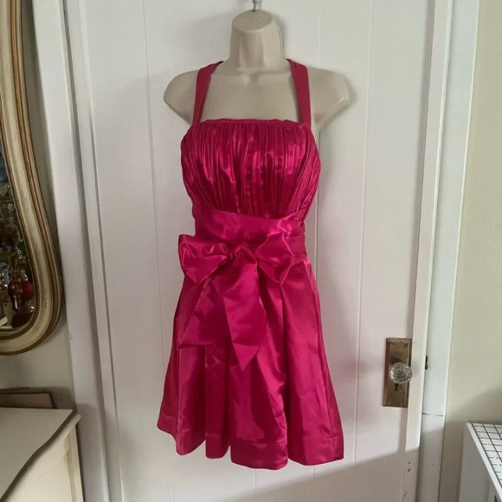 NWT | Maeve Bow-Tie Satin Mini Dress!! - Picture 4 of 11